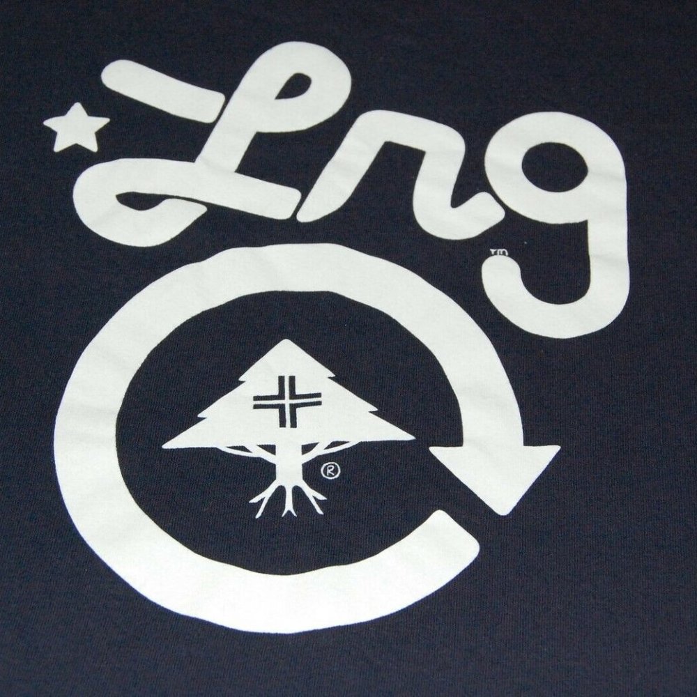 LRG LIFTED RESEARCH GROUP - NAVY BLUE MEDIUM T-SHIRT H676